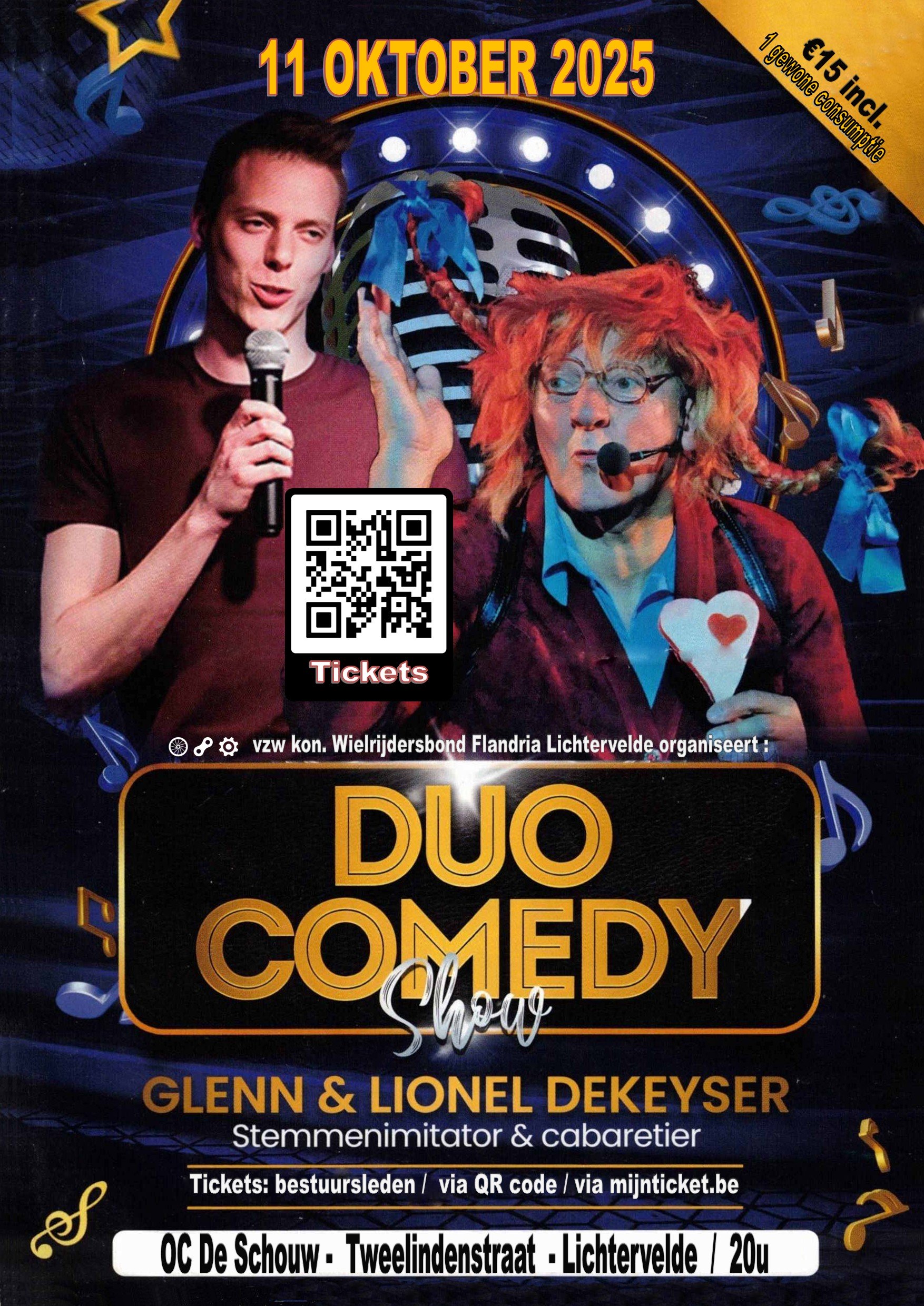 Duo Comedy Show Glenn  Lionel Dekeyser in Lichtervelde